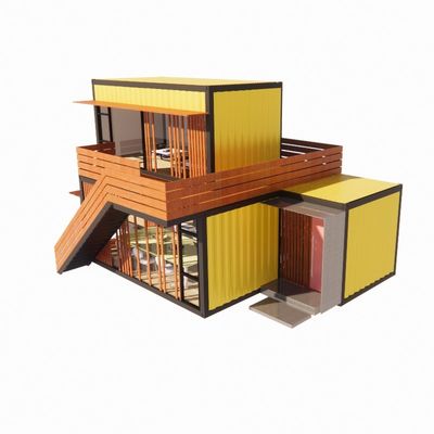 Couleur personnalisée Maison en acier préfabriquée de luxe moderne avec toilettes