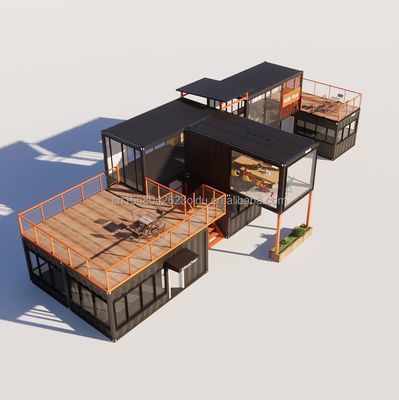 Maison belle et abordable avec murs Multiple combinaisons de 20 pieds maison préfabriquée petites maisons conteneur en couleur personnalisée