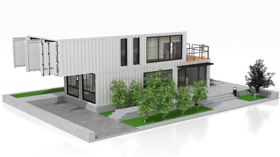 Portoricaine pliable résidentielle de luxe de 40 pieds Container d'expédition maisons modulaires préfabriquées maison préfabriquée pour le marché