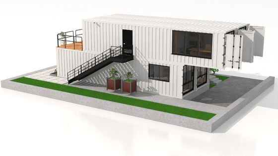 Portoricaine pliable résidentielle de luxe de 40 pieds Container d'expédition maisons modulaires préfabriquées maison préfabriquée pour le marché