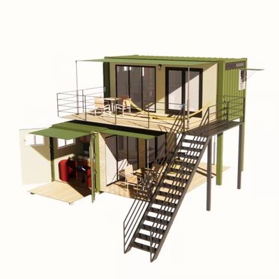 20 pieds ou 40 pieds pliable Porto Rico Vivre de luxe Pack plat Container d'expédition Casas modulaires préfabriqués Pre Fab maison