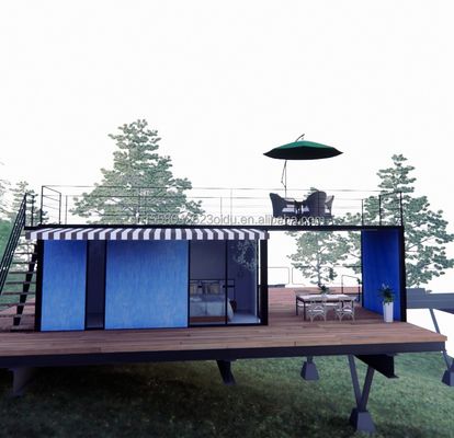 Boutique Maison modulaire préfabriquée moderne et facile à assembler avec panneaux de sandwich ondulé de 50/75/100 mm