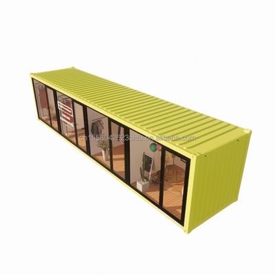 Casque en acier galvanisé en acier pliant 180g style de design chinois EU 40ft maisons préfabriquées pour vêtements modernes magasin magasin