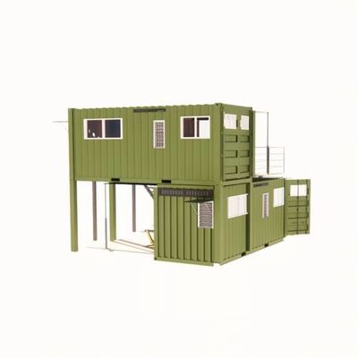 20 pieds ou 40 pieds pliable Porto Rico Vivre de luxe Pack plat Container d'expédition Casas modulaires préfabriqués Pre Fab maison
