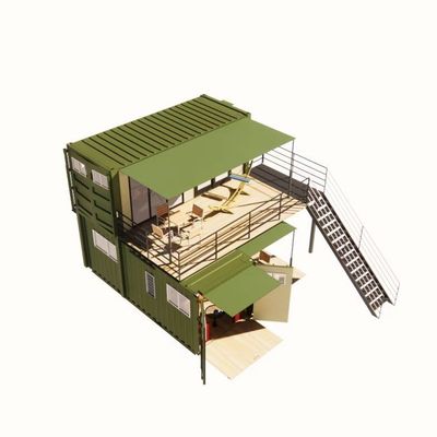20 pieds ou 40 pieds pliable Porto Rico Vivre de luxe Pack plat Container d'expédition Casas modulaires préfabriqués Pre Fab maison