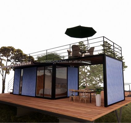 Boutique Maison modulaire préfabriquée moderne et facile à assembler avec panneaux de sandwich ondulé de 50/75/100 mm