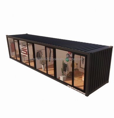 Casque en acier galvanisé en acier pliant 180g style de design chinois EU 40ft maisons préfabriquées pour vêtements modernes magasin magasin