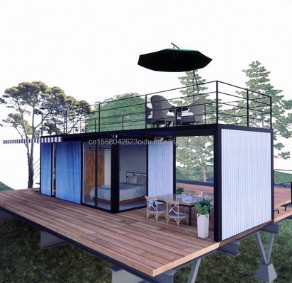 Boutique Maison modulaire préfabriquée moderne et facile à assembler avec panneaux de sandwich ondulé de 50/75/100 mm