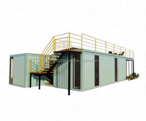 20 pieds/40 pieds préfabriqué portable pliable conteneur extensible petite maison mobile avec 3 chambres fenêtres en alliage d'aluminium