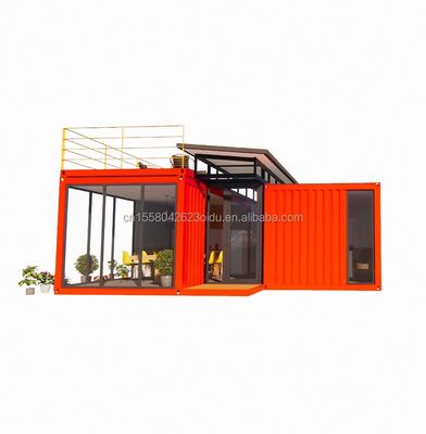 20 pieds/40 pieds préfabriqué portable pliable conteneur extensible petite maison mobile avec 3 chambres fenêtres en alliage d'aluminium