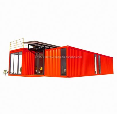 20 pieds/40 pieds préfabriqué portable pliable conteneur extensible petite maison mobile avec 3 chambres fenêtres en alliage d'aluminium