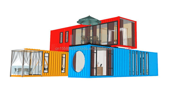 20 pieds 40 pieds cadre en acier galvanisé en acier pliant 180g maison modulaire moderne conteneur de luxe maison préfabriquée pour hôtel