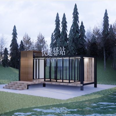 50/75/100 mm Panneau sandwich ondulé Maison de conteneurs muraux Villa mobile préfabriquée pour un design moderne