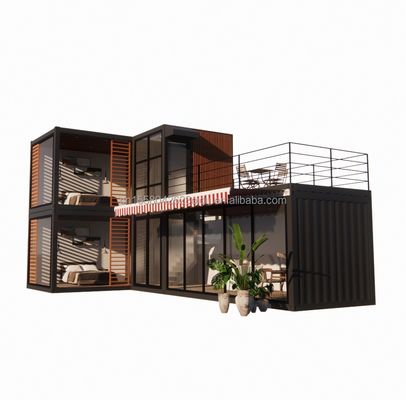 Design Structure en acier Villa modulaire facile à assembler Maison moderne Container de luxe Maison préfabriquée Container à paquet plat