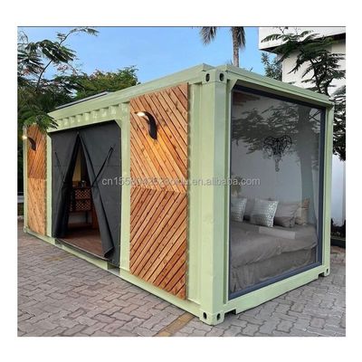 L'alliage d'aluminium fenêtres 20ft40ft 2 chambres à coucher Container porte en verre Container de vie préfabriqué Maison de maison Studio pour studio