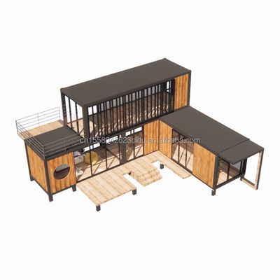 Maison de conteneurs en acier galvanisé mobile pour villa Bureau et toilettes publiques Villa préfabriquée