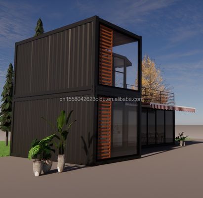 Design Structure en acier Villa modulaire facile à assembler Maison moderne Container de luxe Maison préfabriquée Container à paquet plat