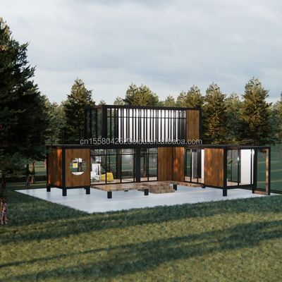 Maison de conteneurs en acier galvanisé mobile pour villa Bureau et toilettes publiques Villa préfabriquée