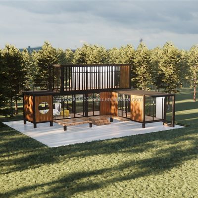 Maison de conteneurs en acier galvanisé mobile pour villa Bureau et toilettes publiques Villa préfabriquée