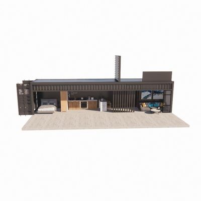Paroi 50/75/100 mm Panneau sandwich ondulé Maison portable Maison mobile Maison préfabriquée Contenant d'expédition Barre Alliage d'aluminium Fenêtres