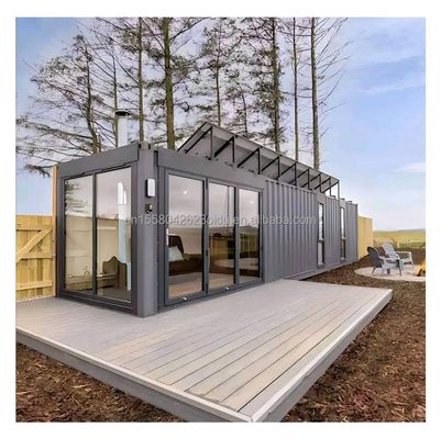 L'alliage d'aluminium fenêtres 20ft40ft 2 chambres à coucher Container porte en verre Container de vie préfabriqué Maison de maison Studio pour studio