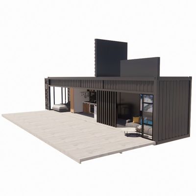 Paroi 50/75/100 mm Panneau sandwich ondulé Maison portable Maison mobile Maison préfabriquée Contenant d'expédition Barre Alliage d'aluminium Fenêtres