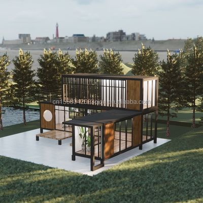 Maison de conteneurs en acier galvanisé mobile pour villa Bureau et toilettes publiques Villa préfabriquée