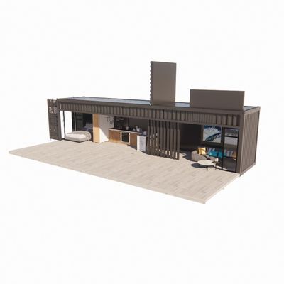 Paroi 50/75/100 mm Panneau sandwich ondulé Maison portable Maison mobile Maison préfabriquée Contenant d'expédition Barre Alliage d'aluminium Fenêtres