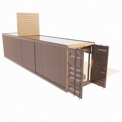 Paroi 50/75/100 mm Panneau sandwich ondulé Maison portable Maison mobile Maison préfabriquée Contenant d'expédition Barre Alliage d'aluminium Fenêtres