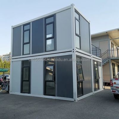 Container plat de studio en bois pour l'hôtel cadre de structure en acier soudé