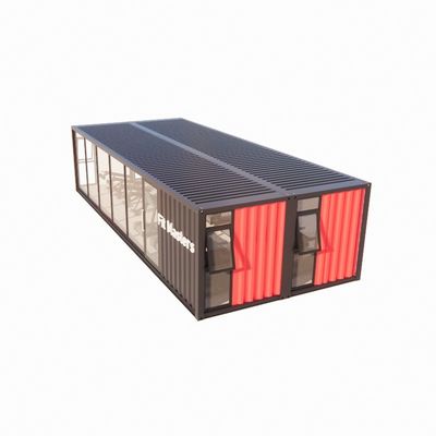 Barre de conteneur d'expédition préfabriquée de 40 pieds avec panneau de sandwich ondulé de 50/75/100 mm