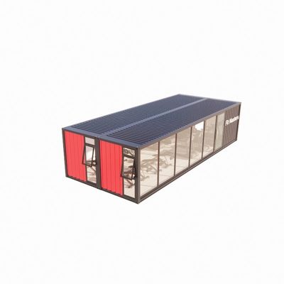 Barre de conteneur d'expédition préfabriquée de 40 pieds avec panneau de sandwich ondulé de 50/75/100 mm