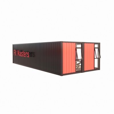 Barre de conteneur d'expédition préfabriquée de 40 pieds avec panneau de sandwich ondulé de 50/75/100 mm
