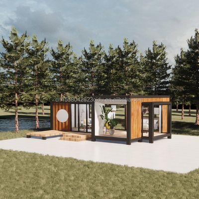 Design moderne de luxe mur en verre maison de conteneurs préfabriquée StrayBirds maison modulaire préfabriquée hôtel pour villa de villégiature