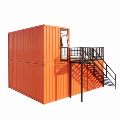 Container d'expédition préfabriqué Pop Up Café Restaurant Options murales de 50/75/100 mm Panneau sandwich ondulé