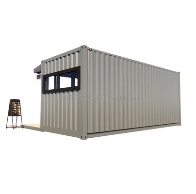 Boutique 20ft Bar de conteneur préfabriqué avec 50/75/100mm ondes panneau sandwich murs Portables et faciles à installer