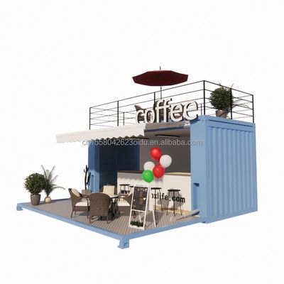 Mini 20 Foot Pop-Up Store avec un design moderne et des tubes carrés en acier galvanisé robustes