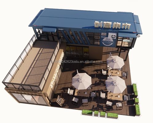 Des maisons de conteneurs plates avec un design moderne Portables et polyvalents