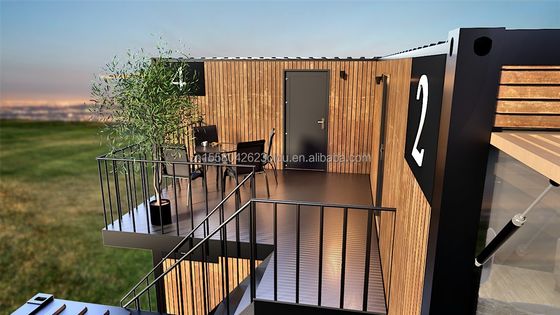 20 pieds d'emballage plat personnalisé conteneur en bois maison préfabriquée pour jardin bureau hôtel conteneur maisons