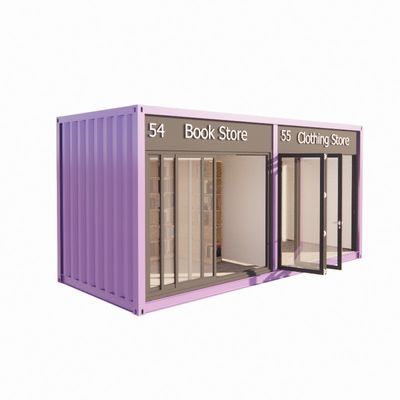 Container de 20 pieds Pop Up Café Restaurant Mobile Container Bar avec un design moderne et une couleur personnalisée