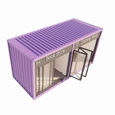 Container de 20 pieds Pop Up Café Restaurant Mobile Container Bar avec un design moderne et une couleur personnalisée