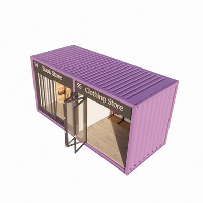 Container de 20 pieds Pop Up Café Restaurant Mobile Container Bar avec un design moderne et une couleur personnalisée