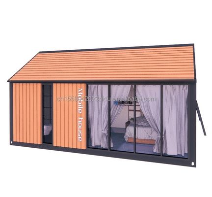 Découvrez le confort ultime dans un hôtel de maison en bois de 2 chambres avec panneau sandwich ondulé 50/75/100 mm