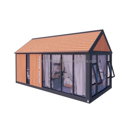 Découvrez le confort ultime dans un hôtel de maison en bois de 2 chambres avec panneau sandwich ondulé 50/75/100 mm