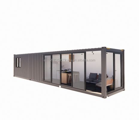 Facilité d'installation Container de livraison préfabriqué de 20 pieds Maison avec salle de bain et mur 50/75/100 mm Panneau sandwich ondulé