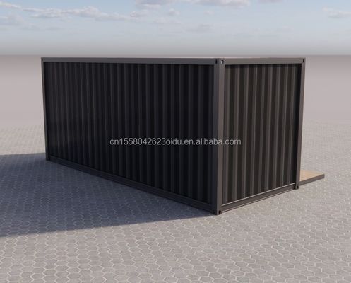 Facilité d'installation Container de livraison préfabriqué de 20 pieds Maison avec salle de bain et mur 50/75/100 mm Panneau sandwich ondulé