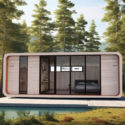 Maison en bois de 20 pieds en bord de mer en forme de vacances spéciale avec couleur personnalisée et installation rapide