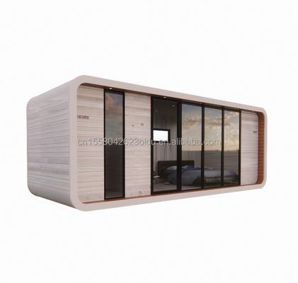 Maison en bois de 20 pieds en bord de mer en forme de vacances spéciale avec couleur personnalisée et installation rapide