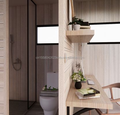 Maison en bois de 20 pieds en bord de mer en forme de vacances spéciale avec couleur personnalisée et installation rapide