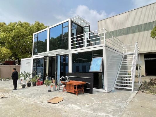 Design moderne Luxe préfabriqué Container plat Container d'hôtel Cuisines avec 50/75/100mm ondes panneaux sandwich Murs